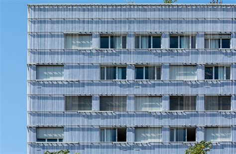 Metal Fabric Facade in Kley Student Residence from 